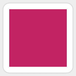 Raspberry Magenta Solid Color Sticker